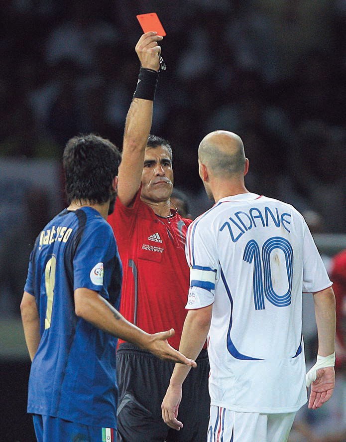 horacio elizondo expulsion roja zidane francia italia alemania 2006