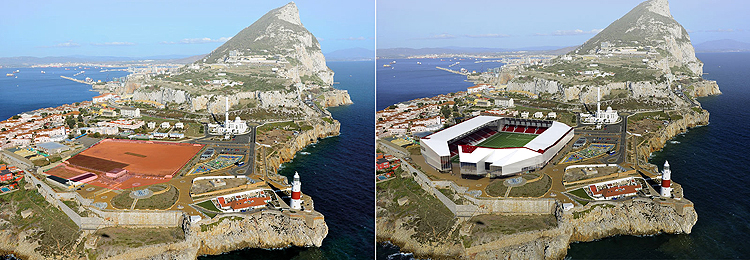 nuevo estadio gibraltar punto europa