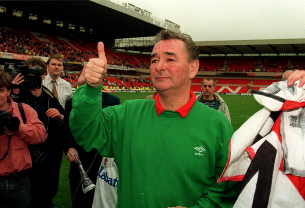 Sport, Football, pic: 1st May 1993, Nottingham Forest Manager Brian Clough