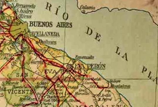 Mapa Eva Perón