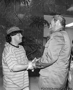 Fidel Castro y Diego Armando maradona