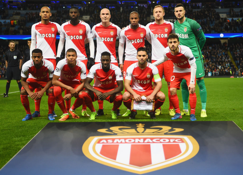 during the UEFA Champions League Round of 16 first leg match between Manchester City FC and AS Monaco at Etihad Stadium on February 21, 2017 in Manchester, United Kingdom.